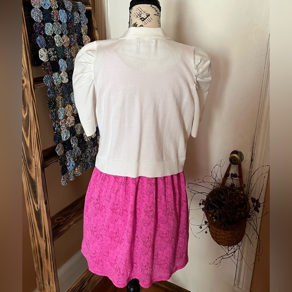 Gap Kids Lace Dress w/ Calvin Klein                Crop Sweater/Shrug 🌸 - Picture 12 of 16